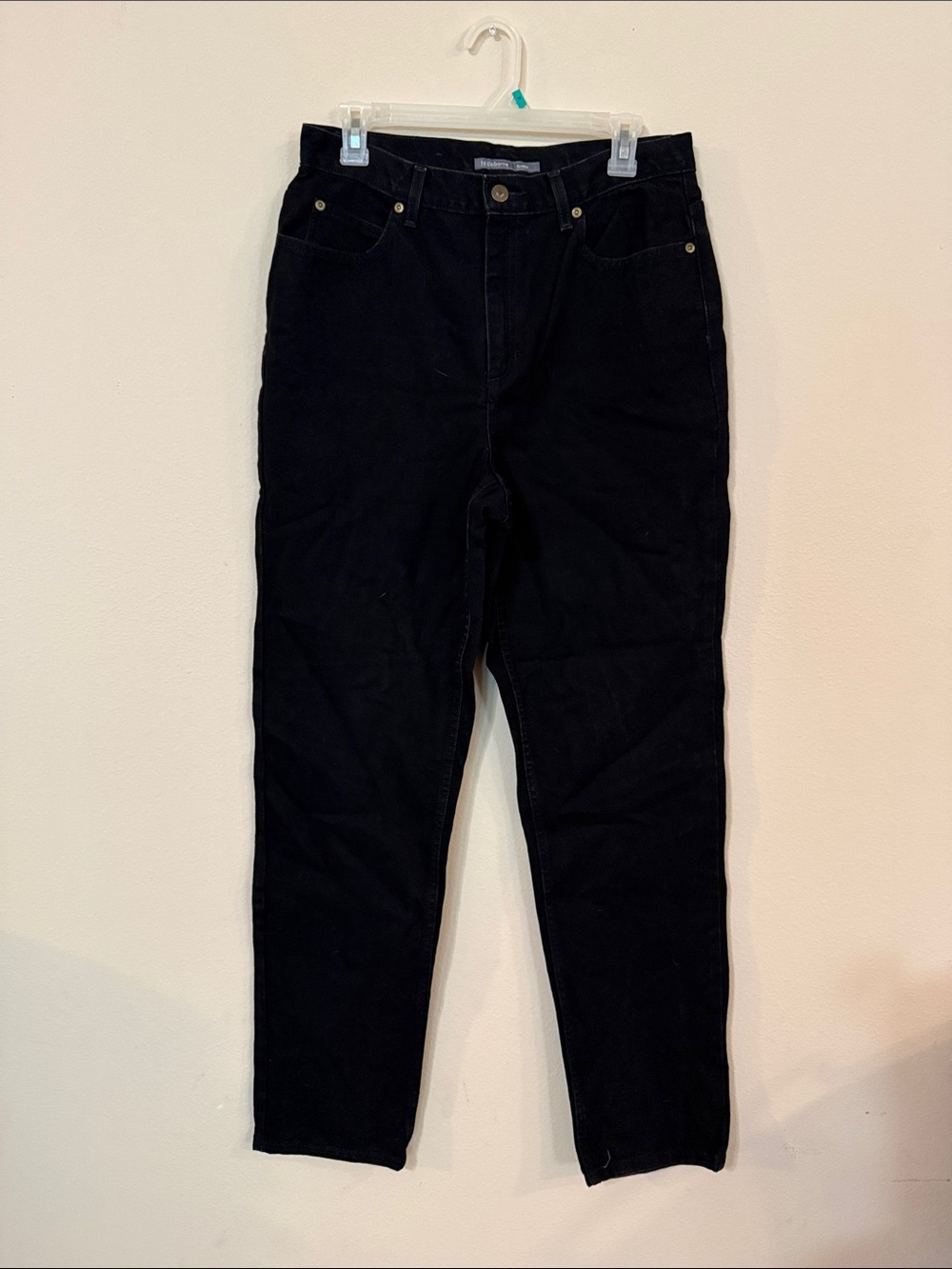 Liz Claiborne Men's Slim Black Jeans